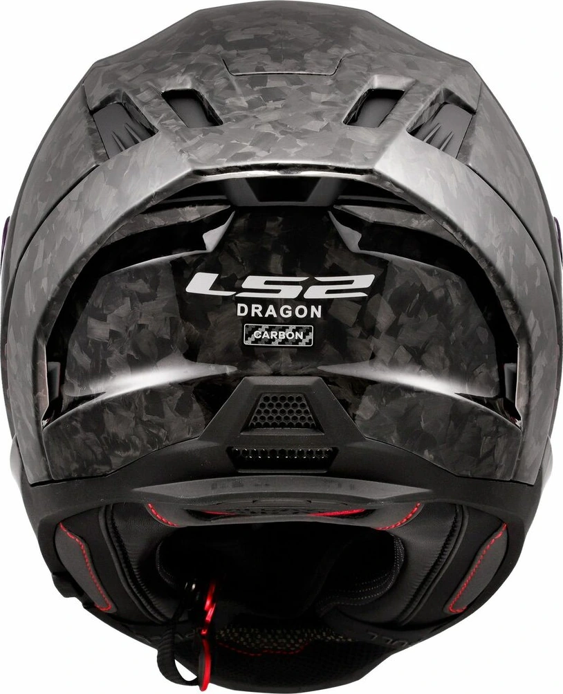 LS2 FF807 DRAGON FORGED Helmet - Gloss Carbon, S