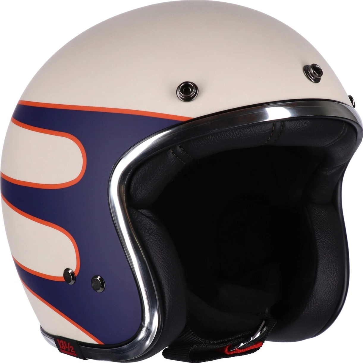 13 1/2 Skull bucket helmet, superior vintage White, White, XL, Matte