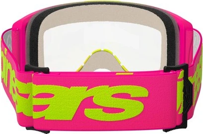 Alpinestars Goggle Vision 5 WORDMARK PINK FLUO YELLOW Clear
