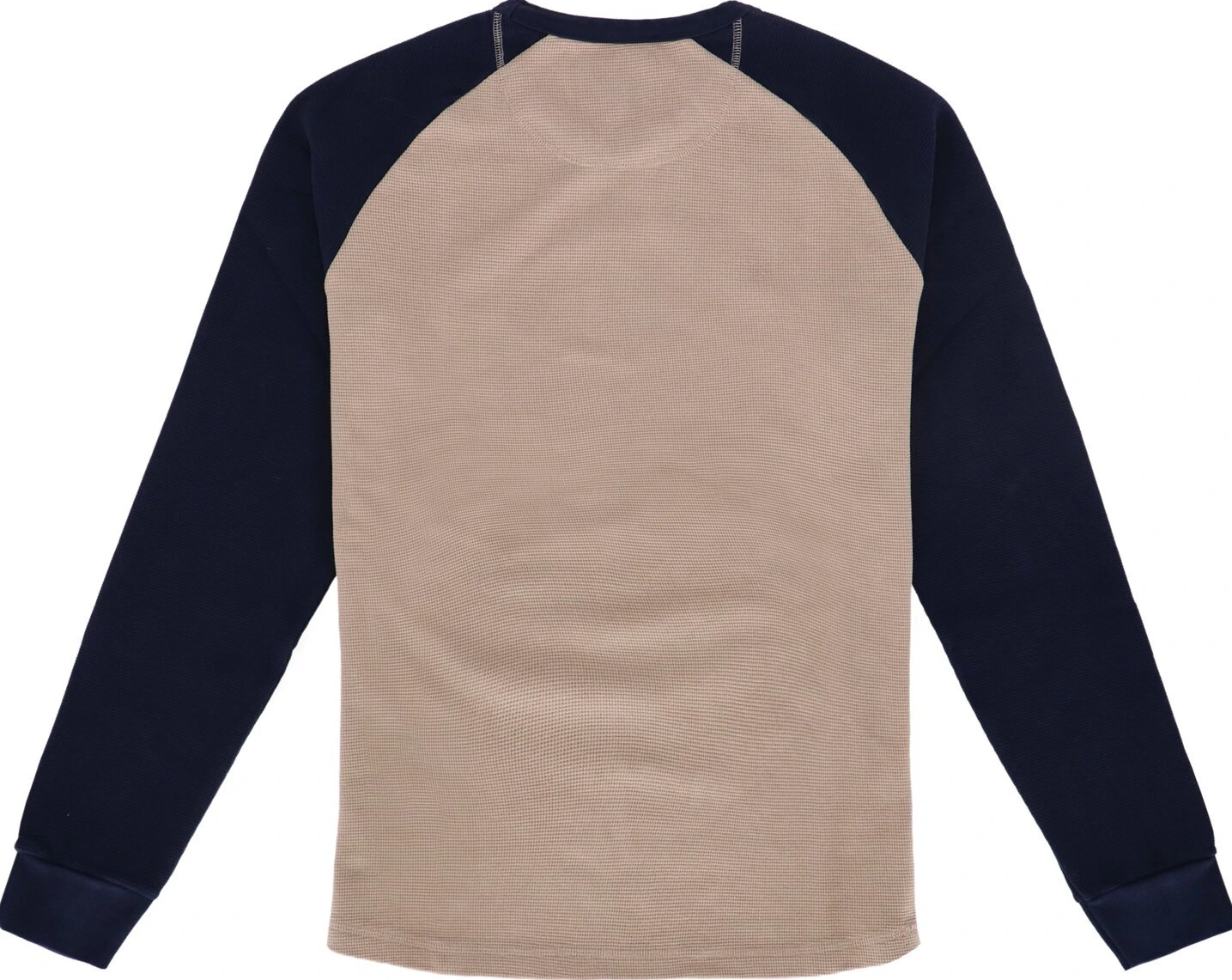 13 1/2 Waffle jersey, sand, navy, L