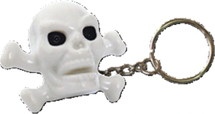 Triktopz Skull N Bones key chain, White