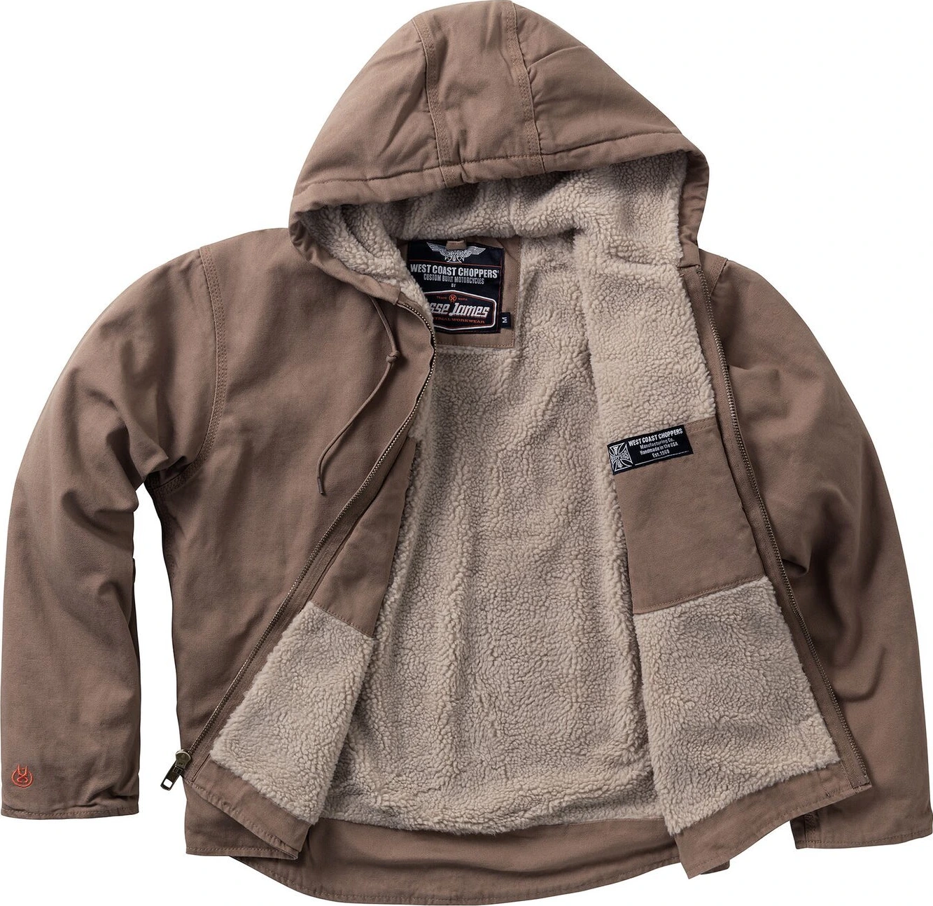 WCC Sherpa Lined work jacket, frontier Brown, Brown, S