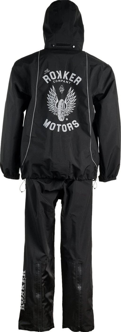 Rokker TRC rainset, classic Black, Black, M