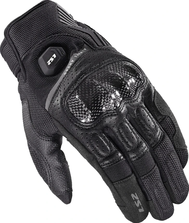 LS2 Atom Man Gloves - L, Black