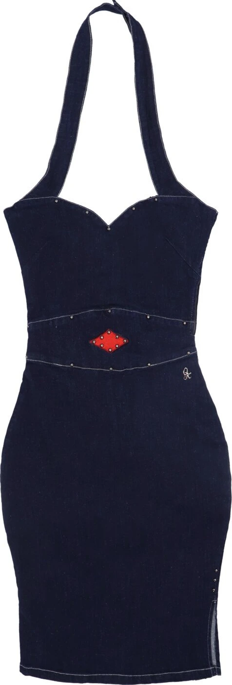 Queen Kerosin Mexican pencil dress, Blue, XS