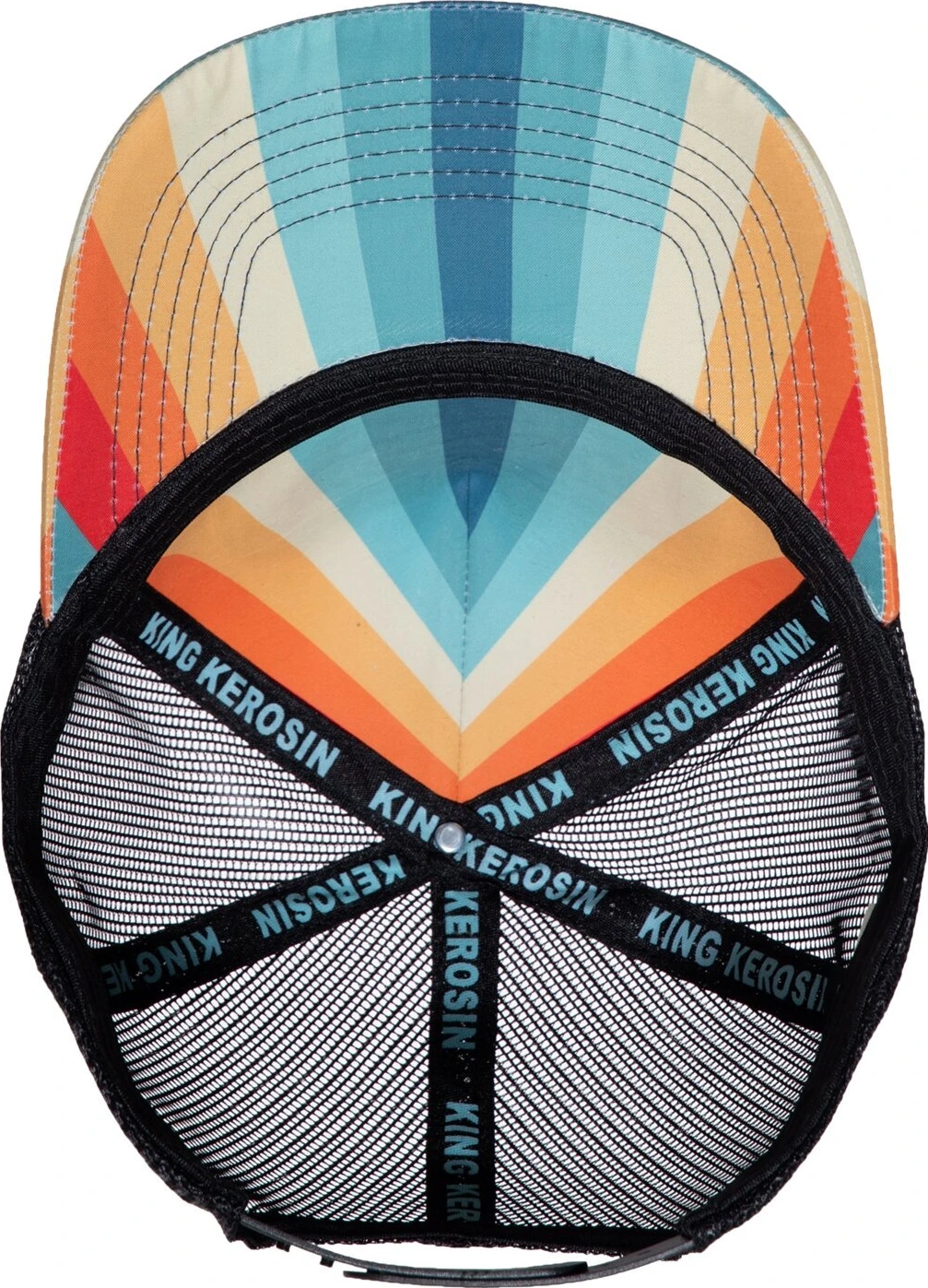 King Kerosin Chopper Shit trucker cap, Blue, orange
