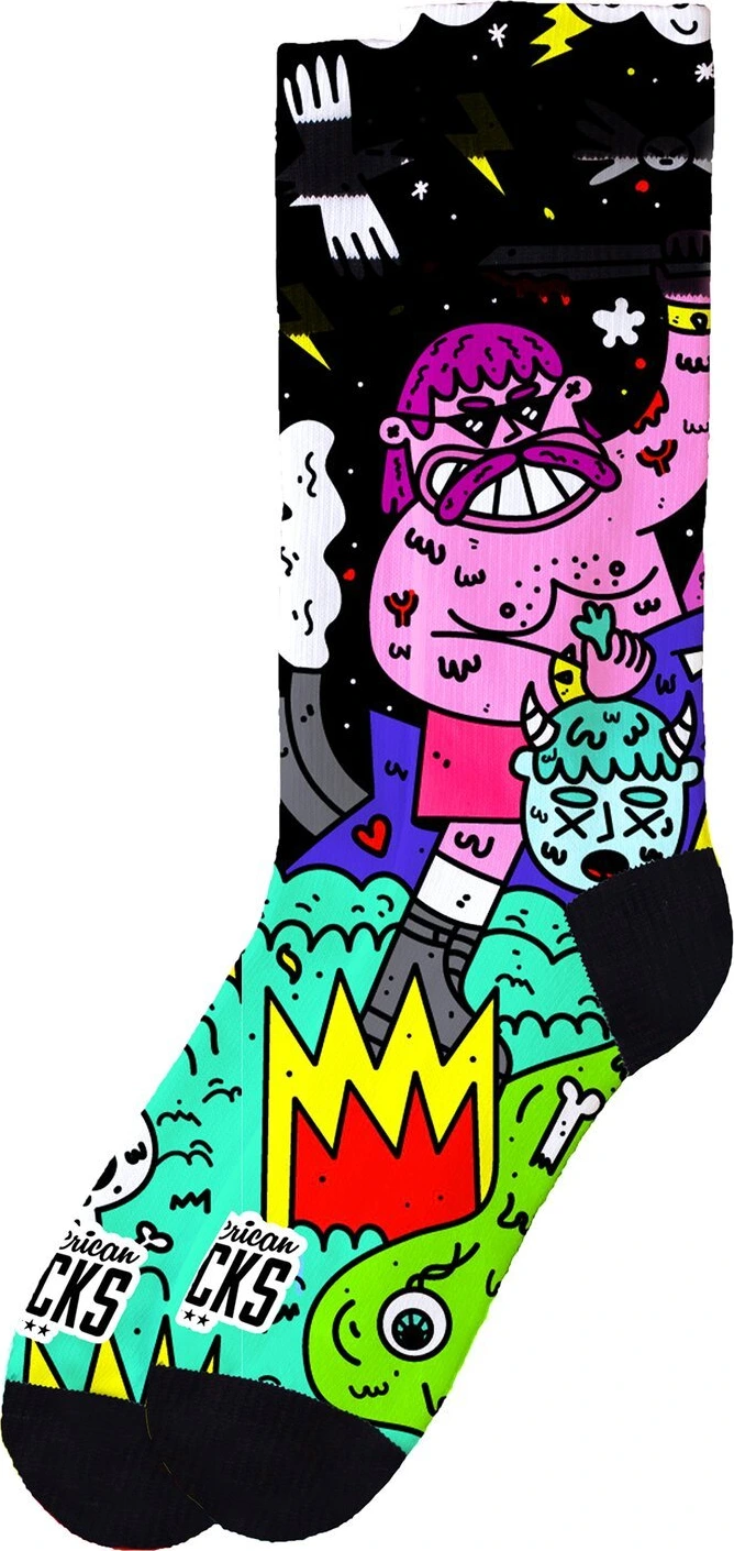 American Socks Barbarian Signature socks, Black, S/M