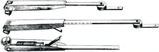 SS adjustable telescopic wiper arm 457/610 mm