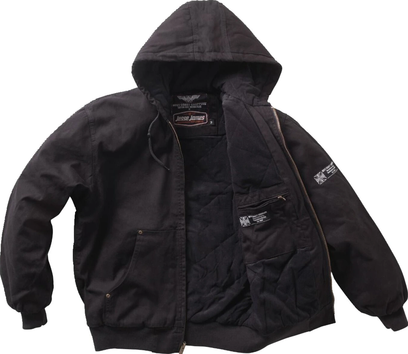 WCC Heavy duty canvas work jacket, Black, S