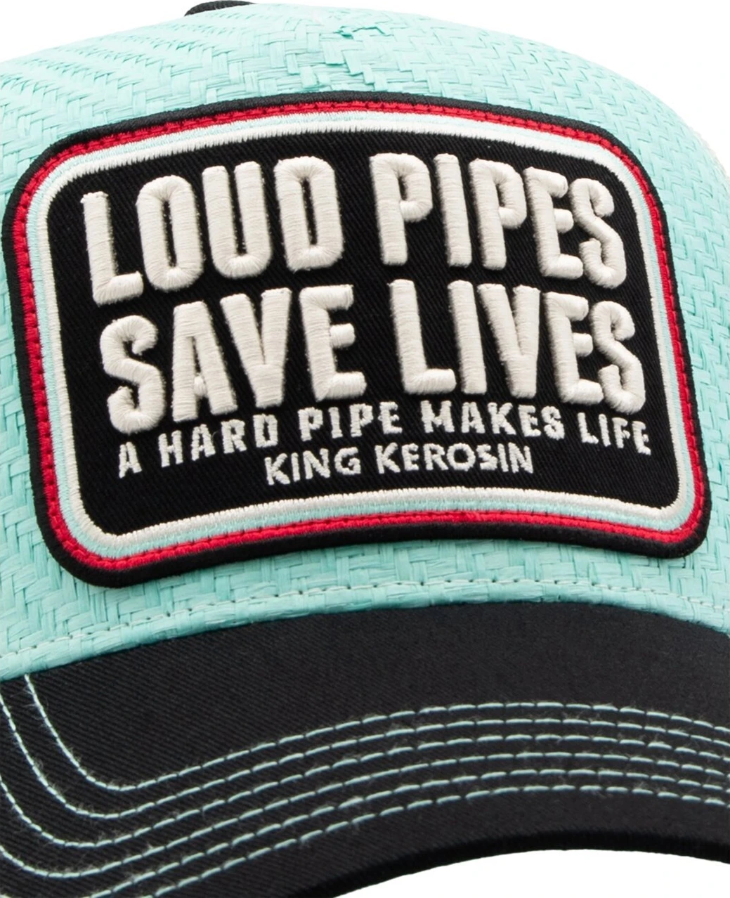 King Kerosin Loud Pipes trucker cap, White