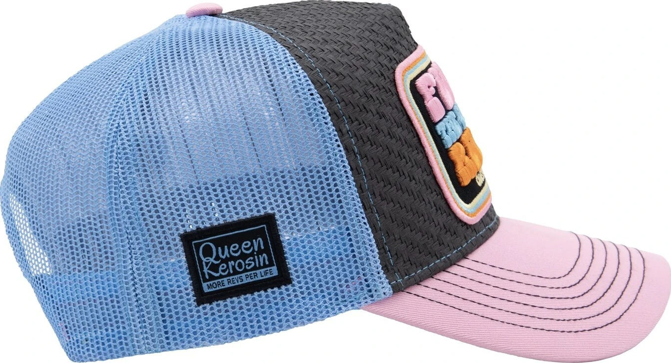 Queen Kerosin Fuck Rules trucker cap rose, Pink
