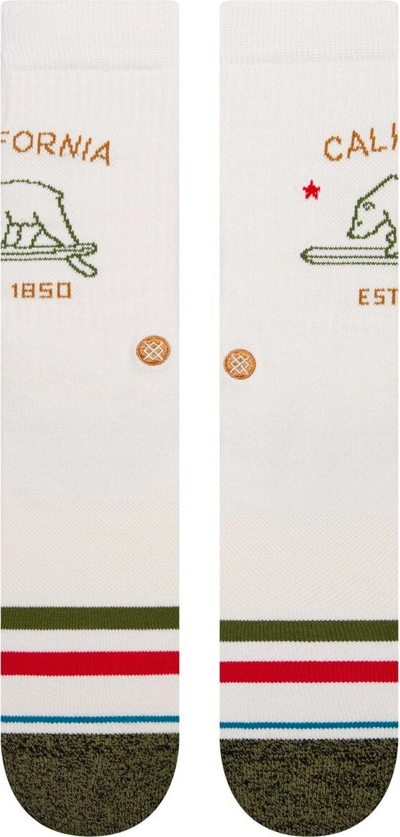 Stance California Republic socks, off White, White, 38-42