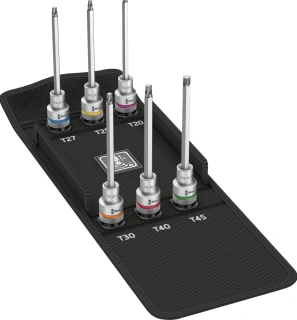 Wera Zyklop 1/2" drive extended Torx® socket bit set