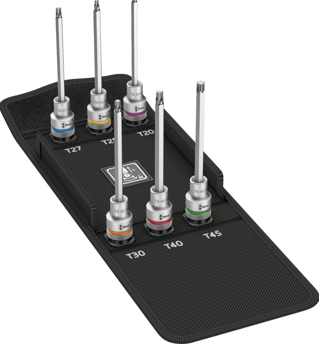 Wera Zyklop 1/2" drive extended Torx® socket bit set, 140 mm