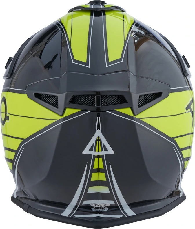 AMOQ Meteor V2 Helmet Axis Black/Yellow glossy, XS