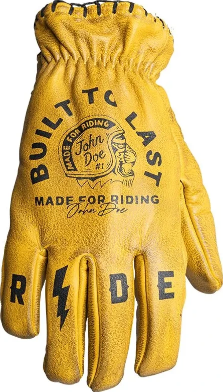 GLOVE COYOTE LEATHER YELLOW/BLACK SM