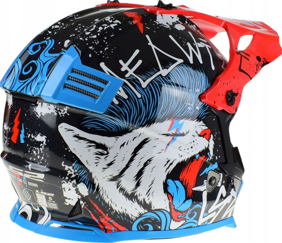 LS2 MX437 FAST II MINI STARMAW helmet - Black, S
