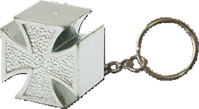 Triktopz Cross Pin key chain, Silver