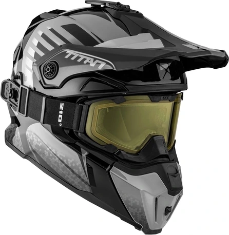 CKX Helmet + Goggles TITAN Avid Grey, S