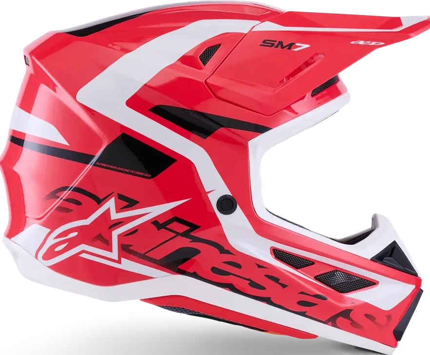 HELMET SM7 DEED RED/BLK/WH XS
