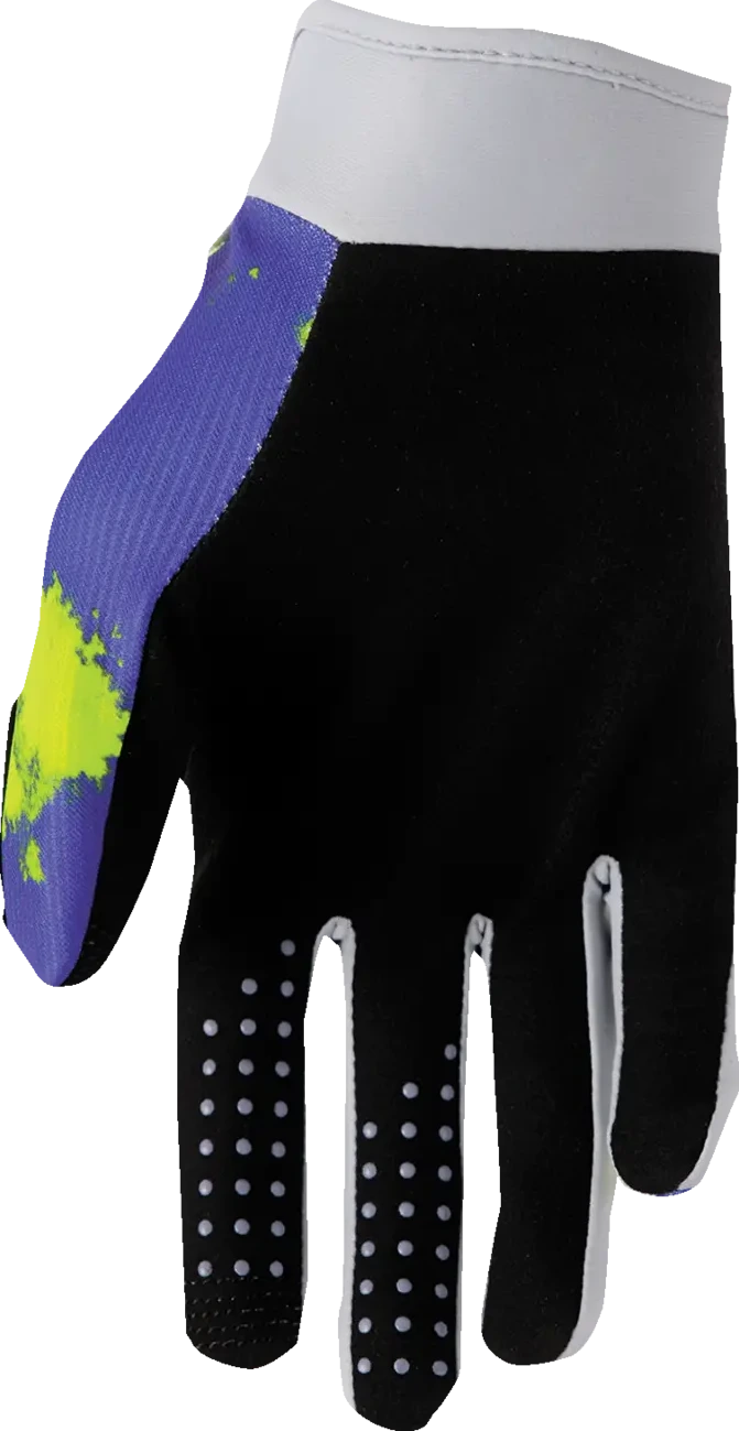 GLOVES YTH LAUNCHMODE BLEACH GRAY/ACID 2XS