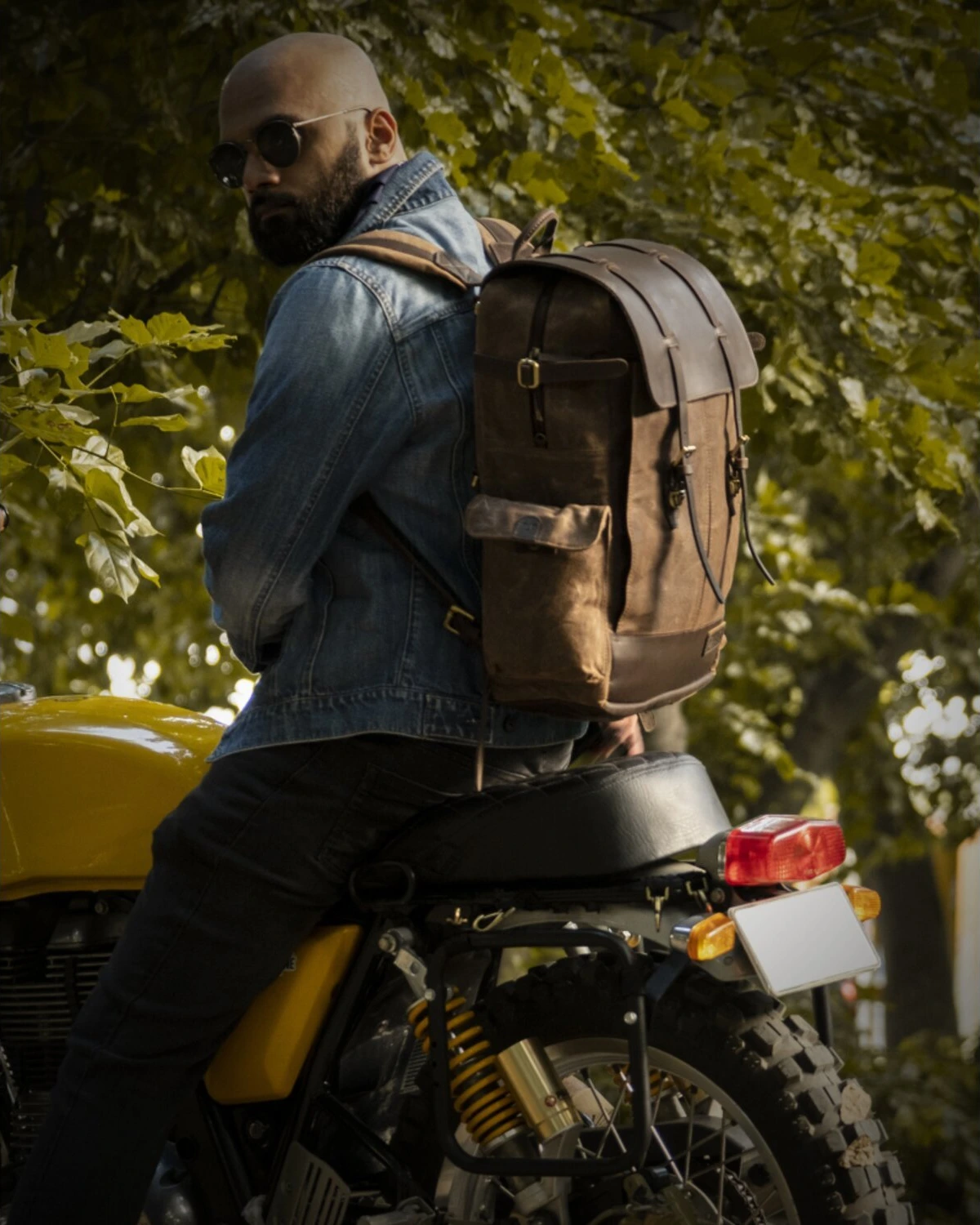 Trip Machine Rambler backpack bag, tobacco brown