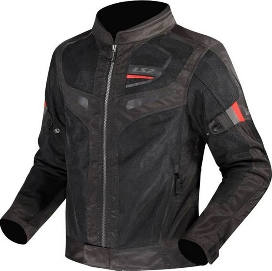 LS2 Garda Air Man Jacket - 5XL, Black Red