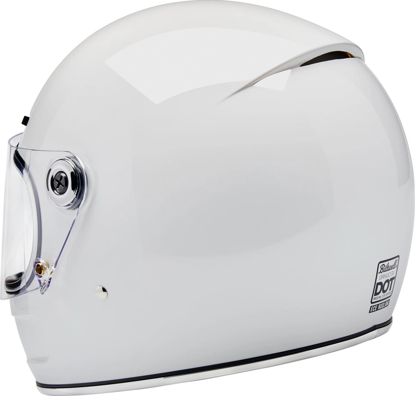 Biltwell Gringo SV helmet, White, S, Gloss