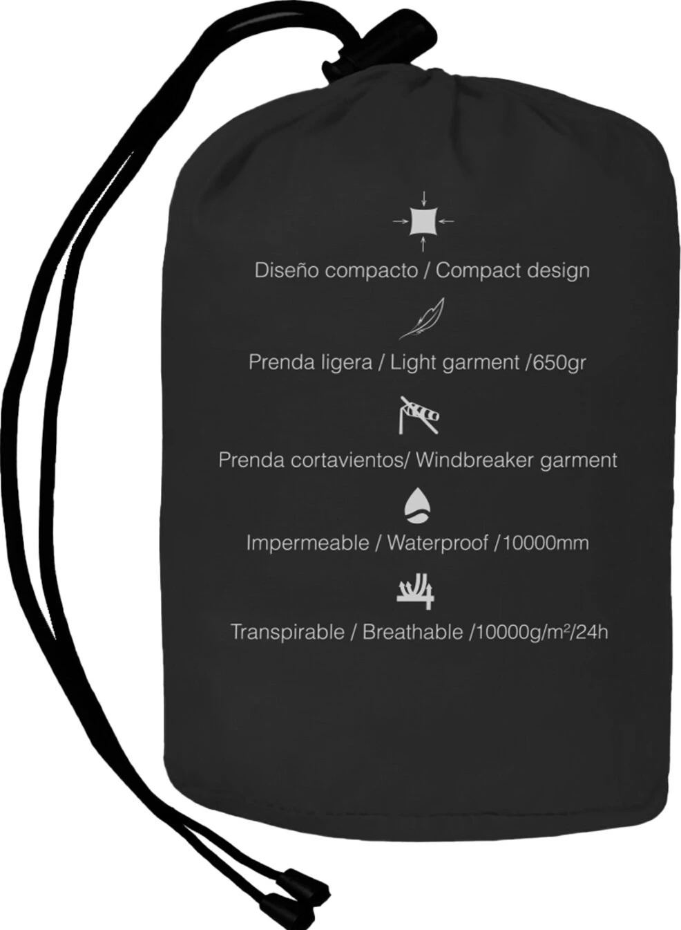By City Raincoat jacket, mini Black, Black, XS