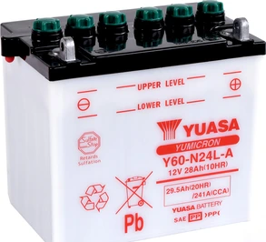 Yuasa Аккумулятор Y60-N24L-A (cp) с кислотным пакетом (2)