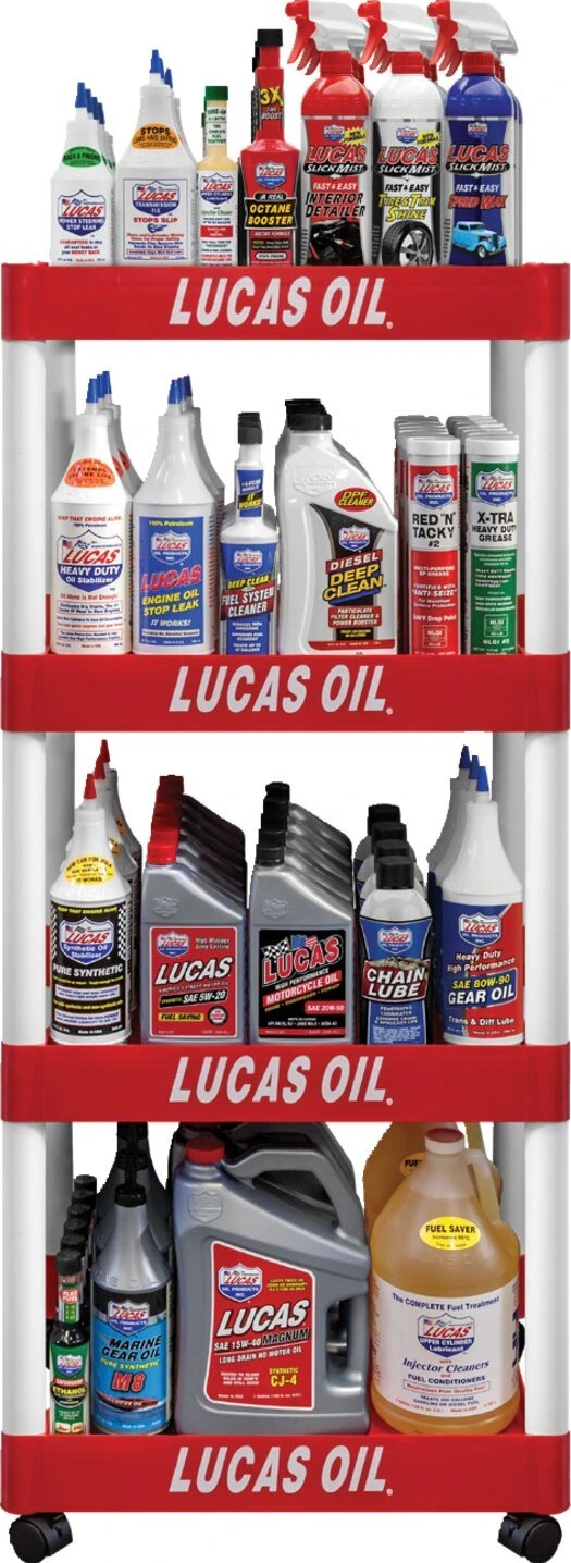 Lucas, oil 4-shelf display rack