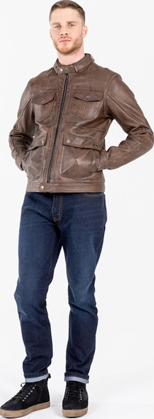 John Doe Drifter leather jacket, Brown, L