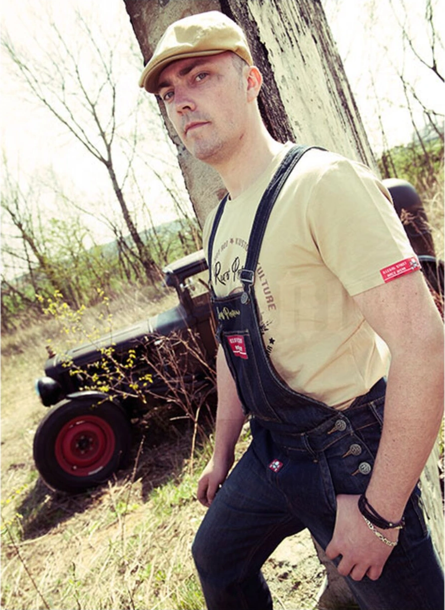 Rusty Pistons Bedford bib overall, Blue, 32/34
