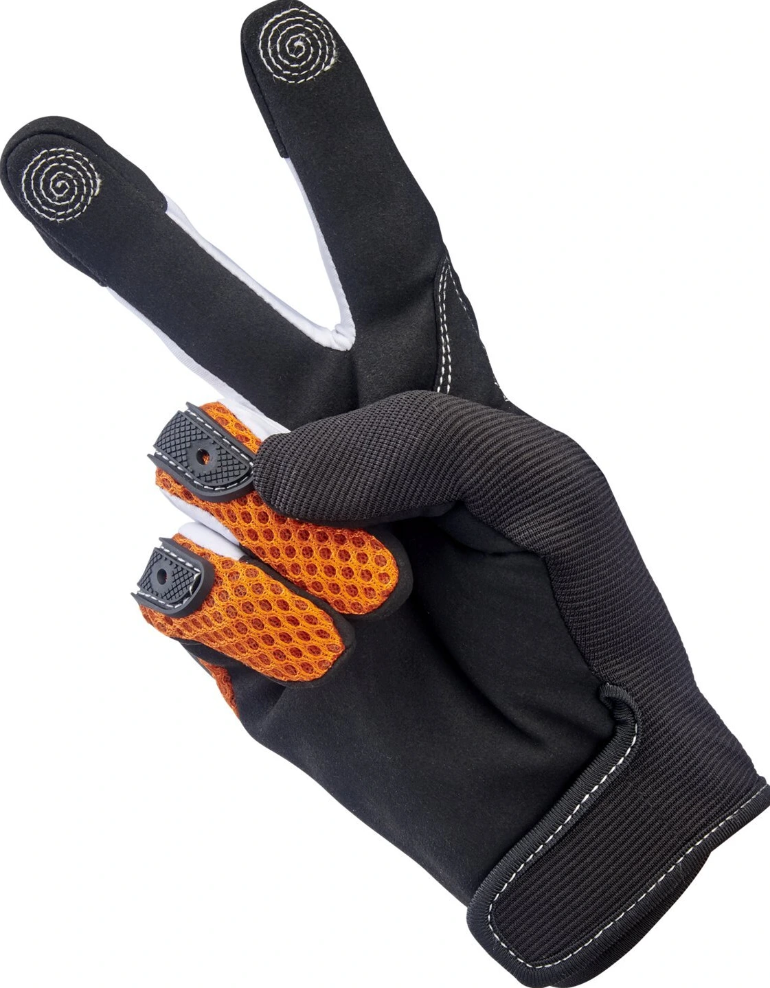 Biltwell Anza gloves, orange, Black, M