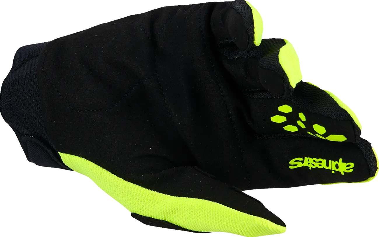 GLOVES YTH FULL BORE V2 YELLOW/BLK 2XS