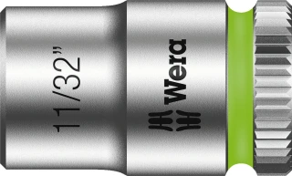 Wera Zyklop 1/4" socket - US sizes 11/32"