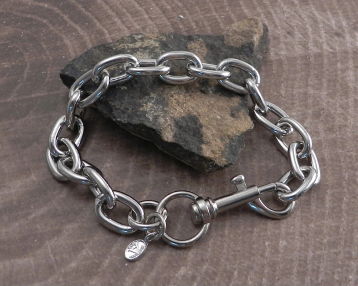 Amigaz Link Chain Bracelet, Silver
