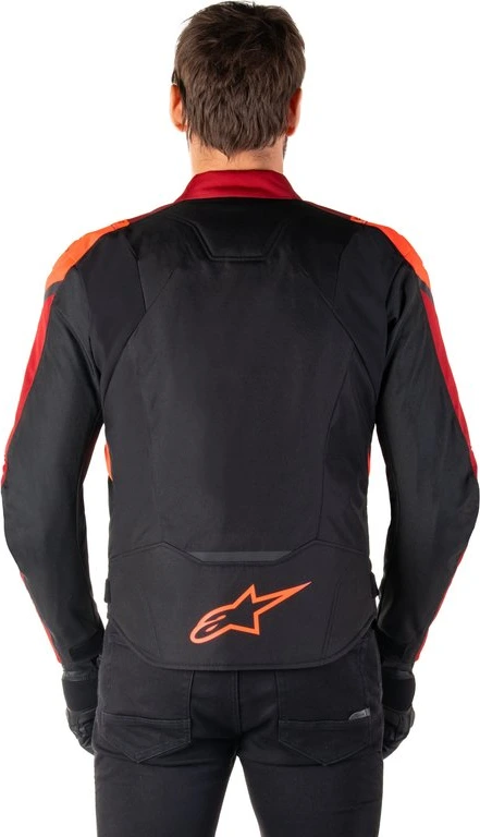 Alpinestars Jacket T-Jaws v4 Waterproof Black/Red Fluo, XXL