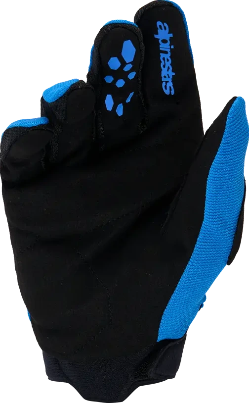 GLOVES YTH FULL BORE V2 BLUE/BLK XXS