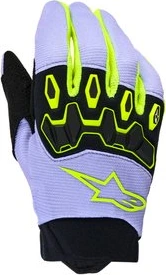 Alpinestars Gloves Youth Full Bore v2 Purple/Fluo Yellow, XS