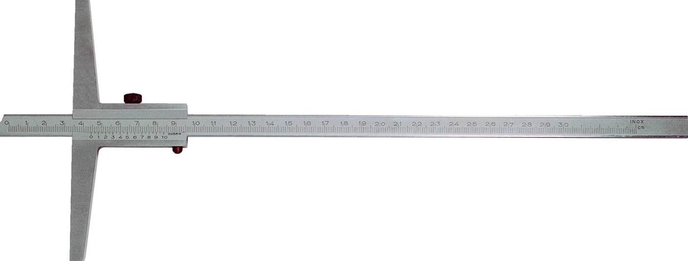 MIB, dept vernier caliper. 200mm, Satin