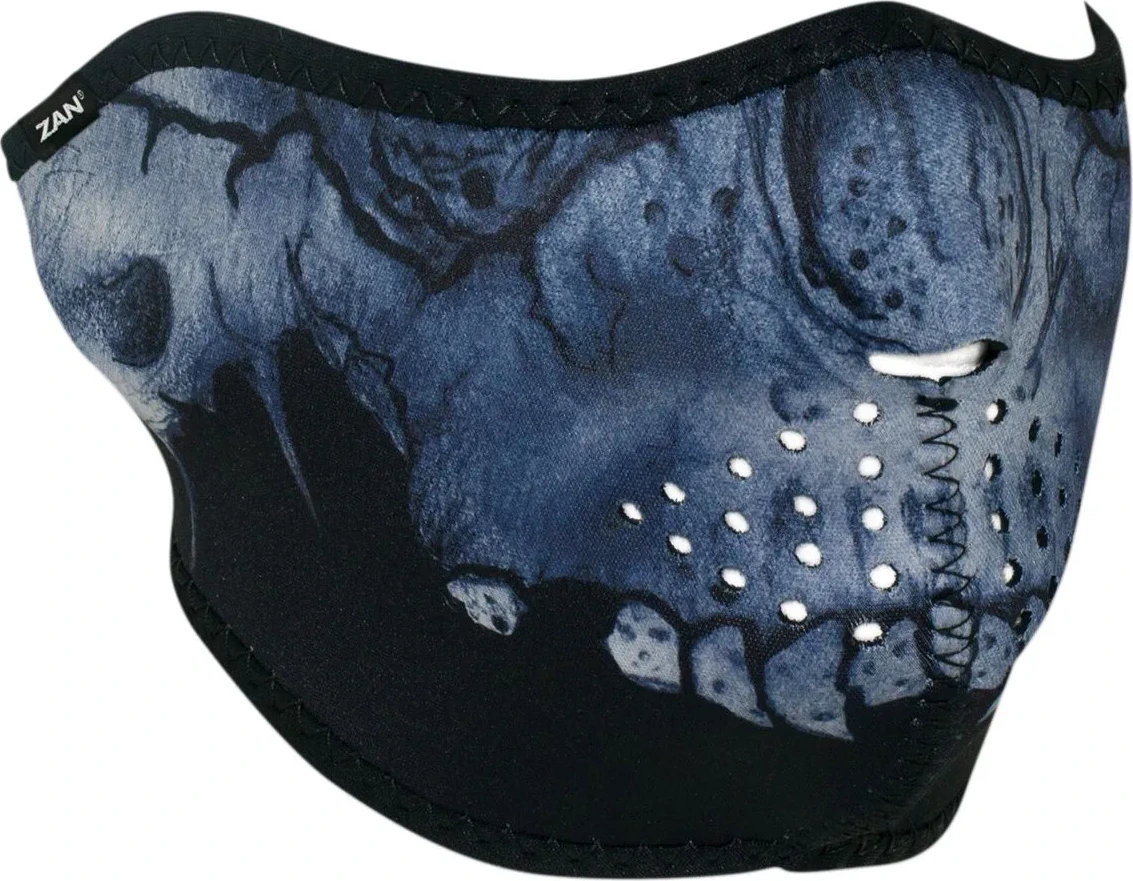 HALF MASK MIDNIGHT SKULL