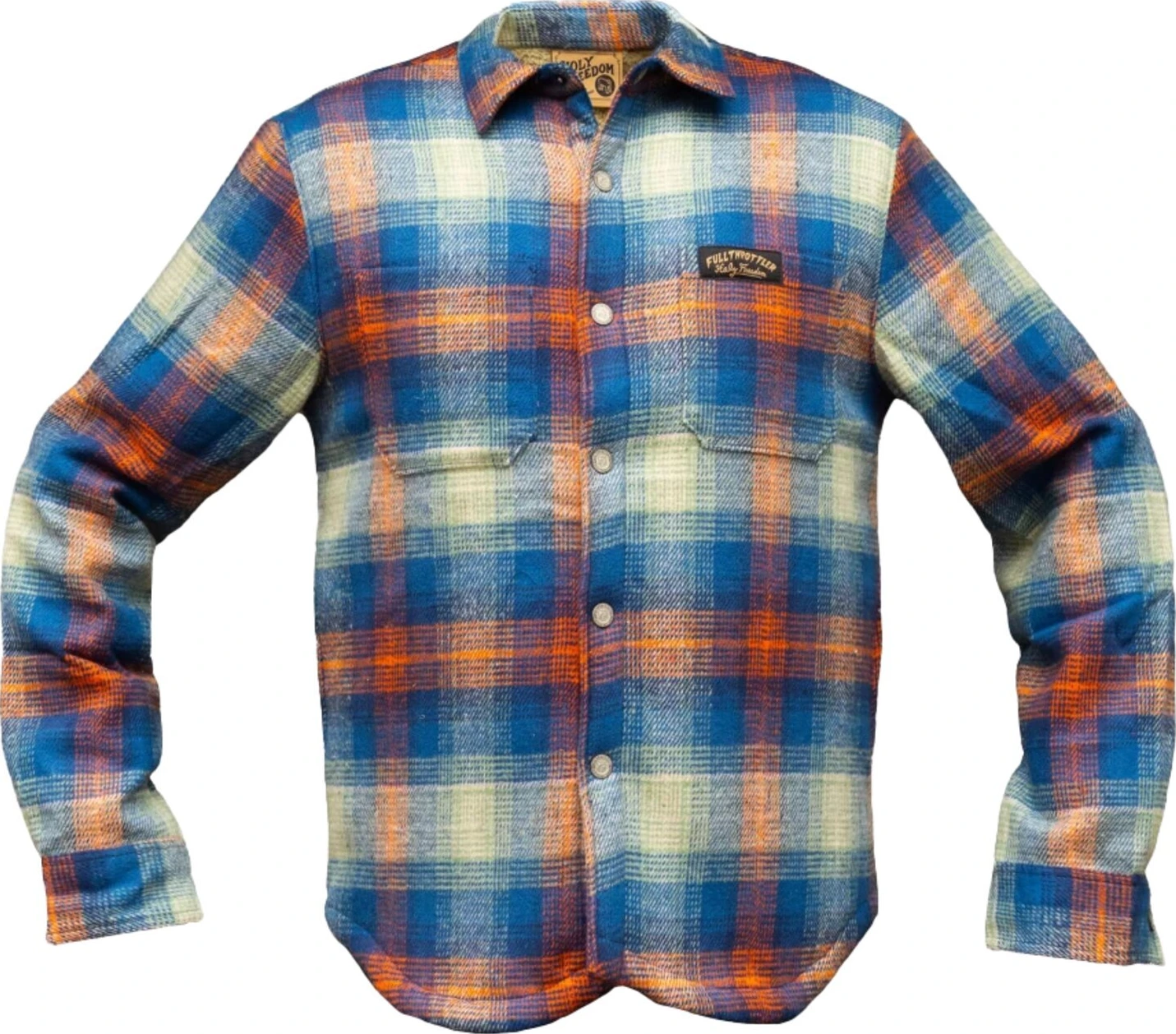 Holy Freedom Mcfly lined shirt, Blue, M