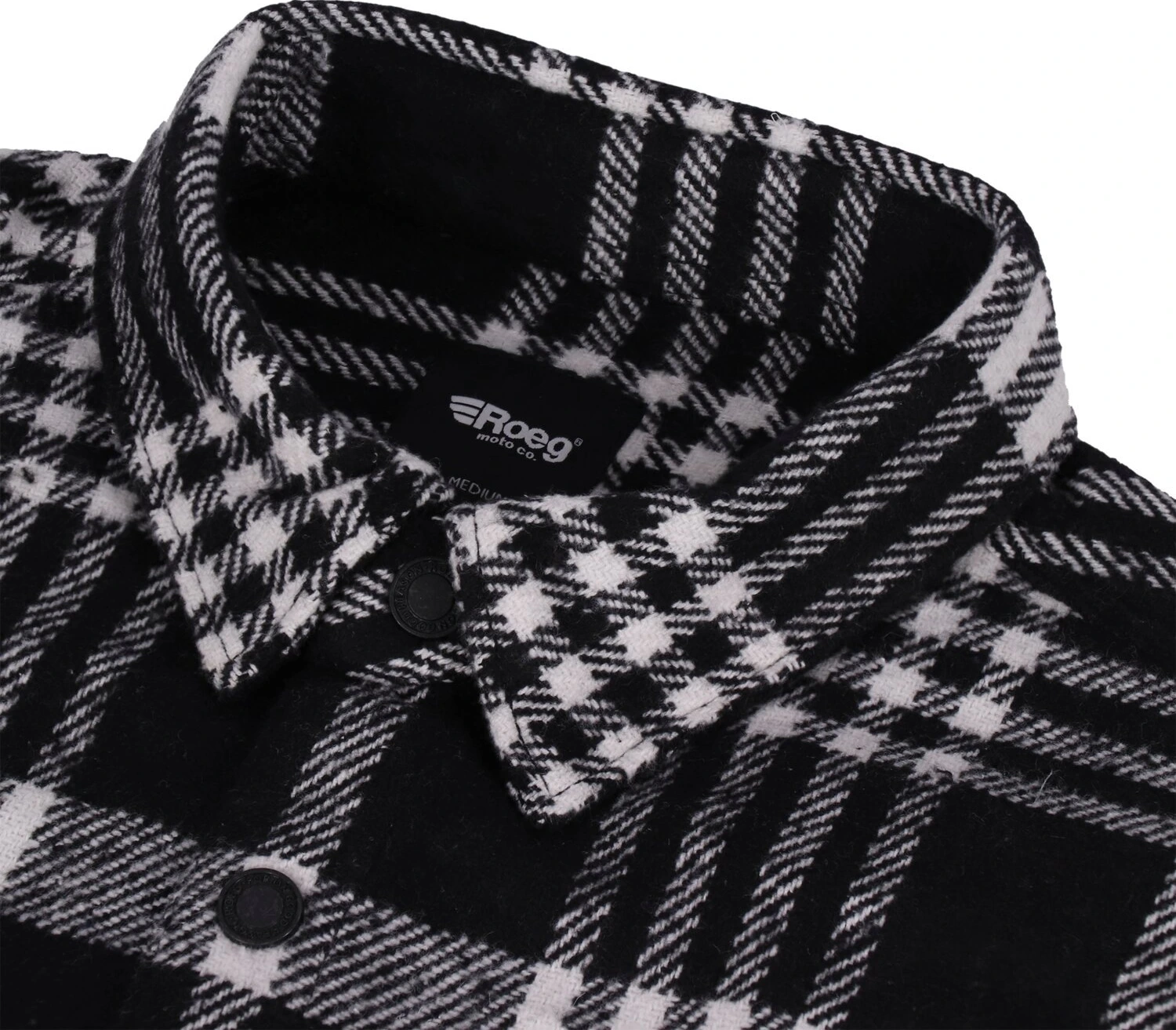 Roeg Blaze Flannel shirt, Black, S