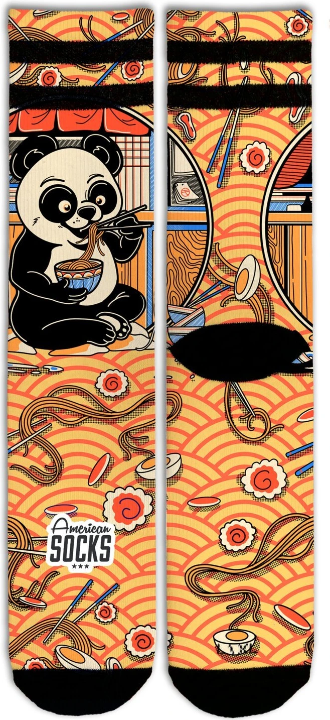 American Socks Panda Signature socks, Orange, S/M