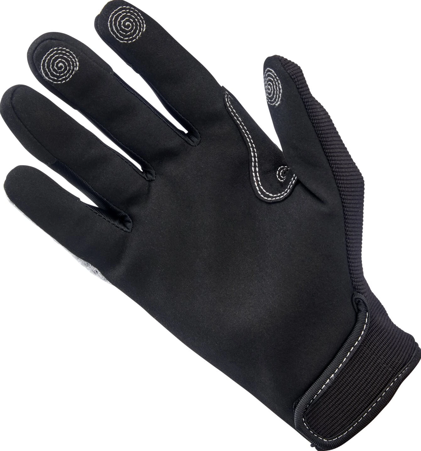 Biltwell Anza gloves, white, Black, XS