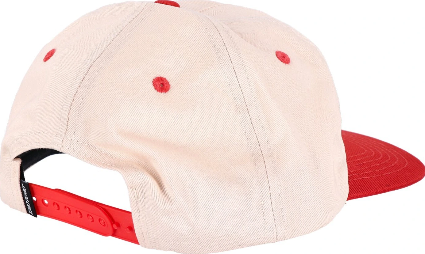 Santa Cruz Stamped Opus snapback cap off whithe/ketchup, Pink