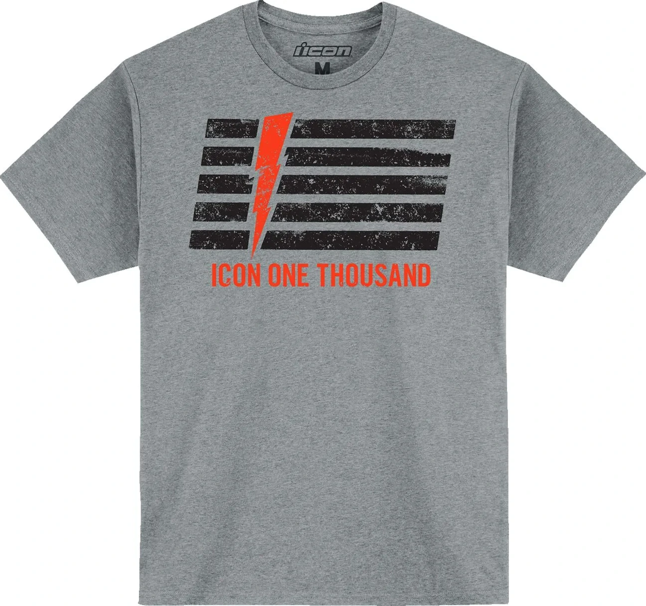 TEE INVASION STRIPE GREY MD