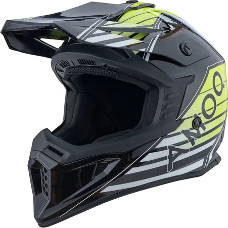 AMOQ Meteor V2 Helmet Axis Black/Yellow glossy, XS