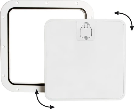 Inspection hatch white 375x375